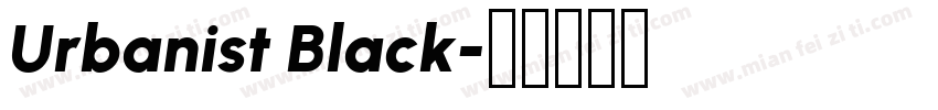 Urbanist Black字体转换